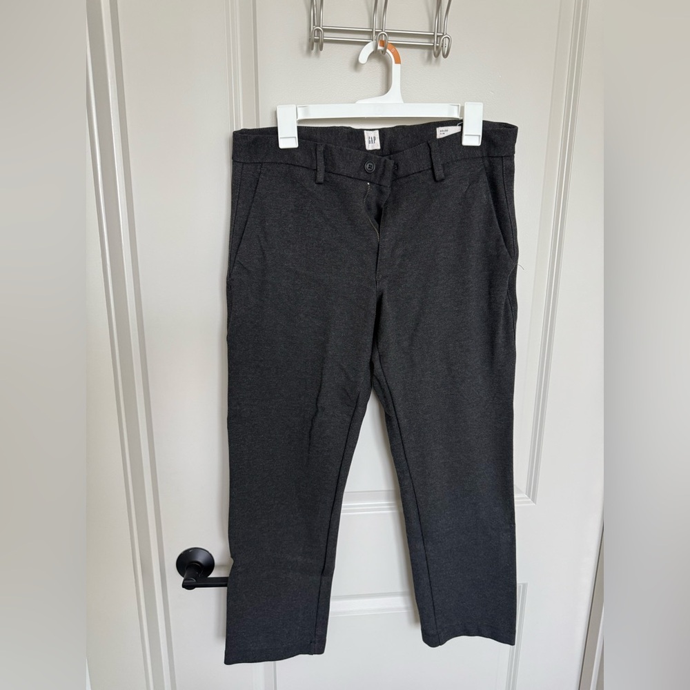 Men’s Black GAP Cotton Slim Dress Pants